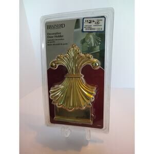 Brainerd Manufacturing Co Decorative Door Holder Plated Brass New In Box
